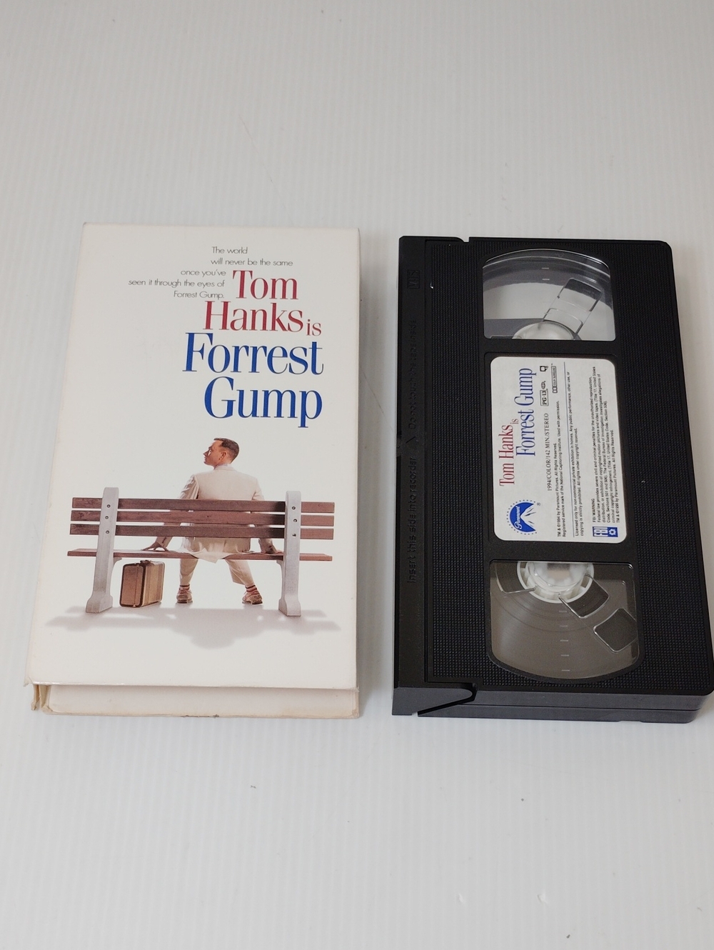 12 For $8 Forrest Gump VHS Tape and Box - White Black